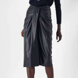 Egyptian Faux Leather Skirt