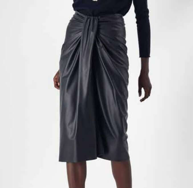Egyptian Faux Leather Skirt