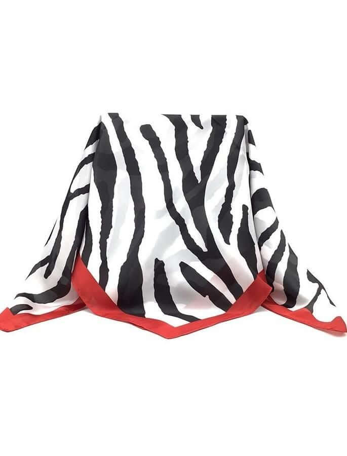 Animal Print Neck Scarf , scarf, neck scarf, neckerchief
