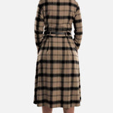 Check Dress with Leather Belt JASPER