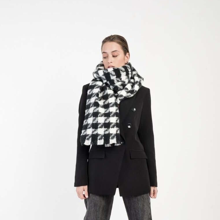 check print scarf, winter scarf, long scarves women, thick scarves