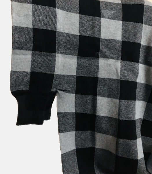 Checkered Pattern Shawl , shawl cardigan check print