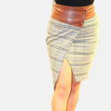 Checkers Pattern Skirt JASPER