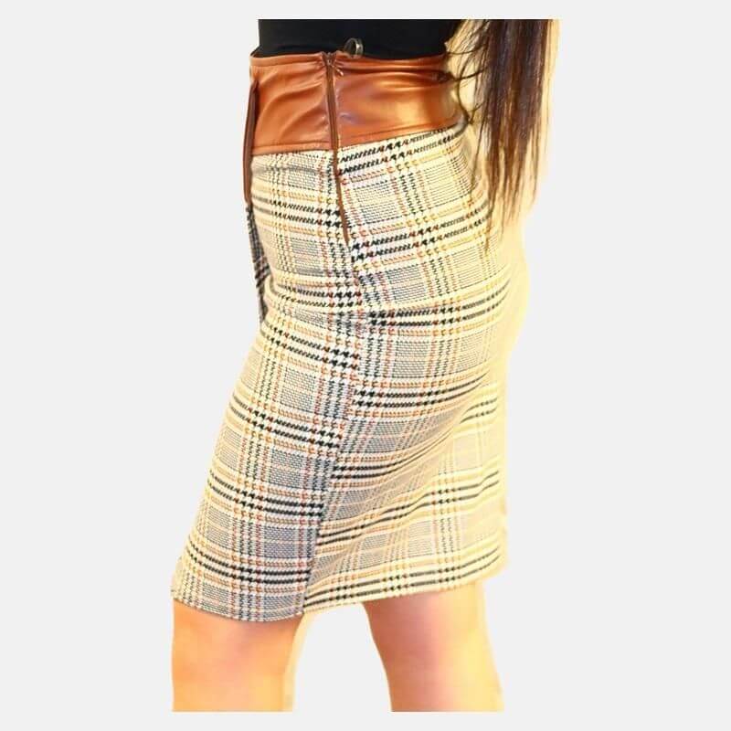 Checkers Pattern Skirt JASPER