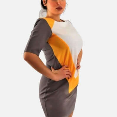 Color Block Dress Globaltex