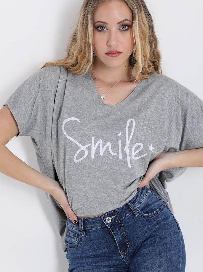 Cotton T-Shirt Smile JASPER