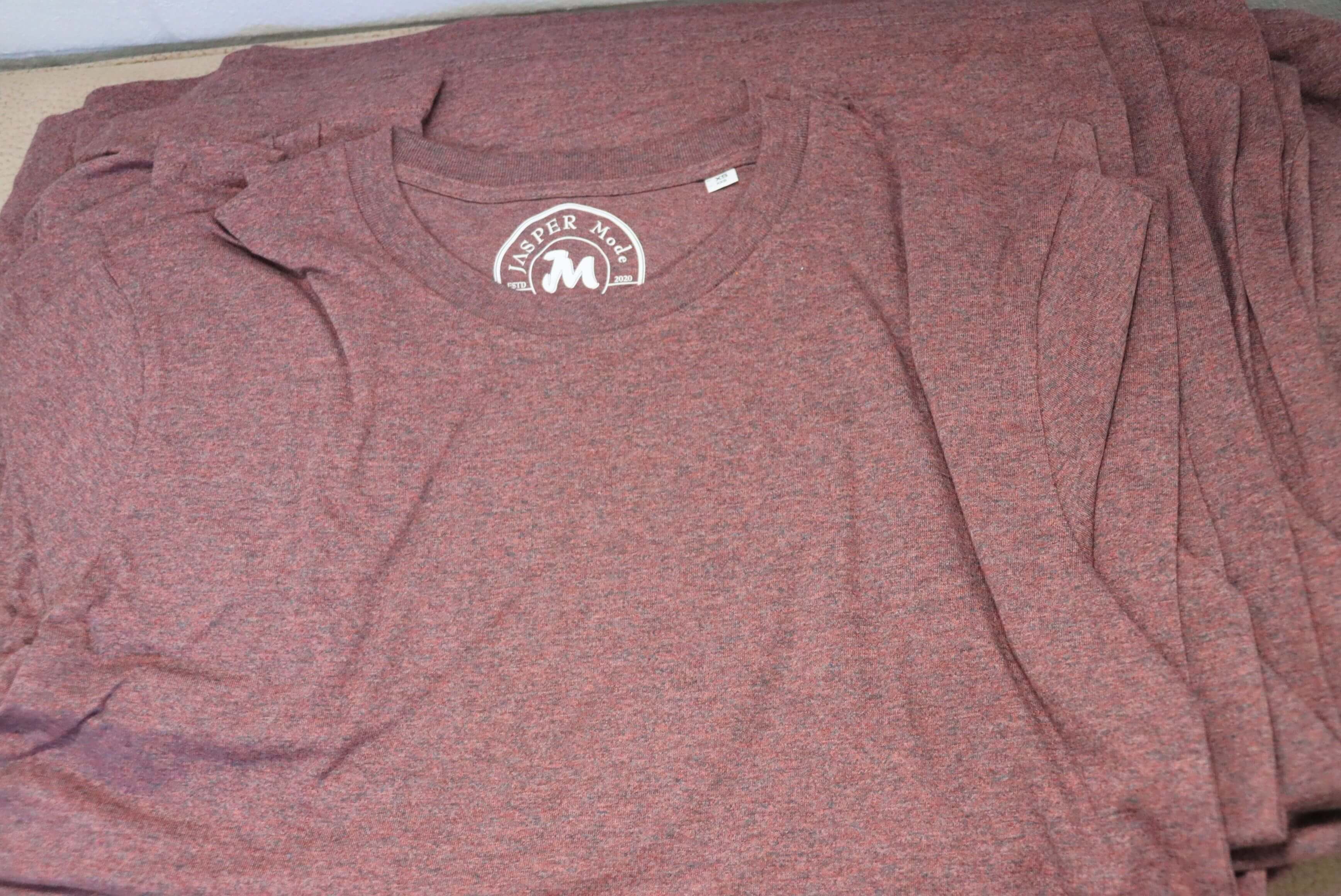 Cotton Unisex T-shirts Indian Red JASPER