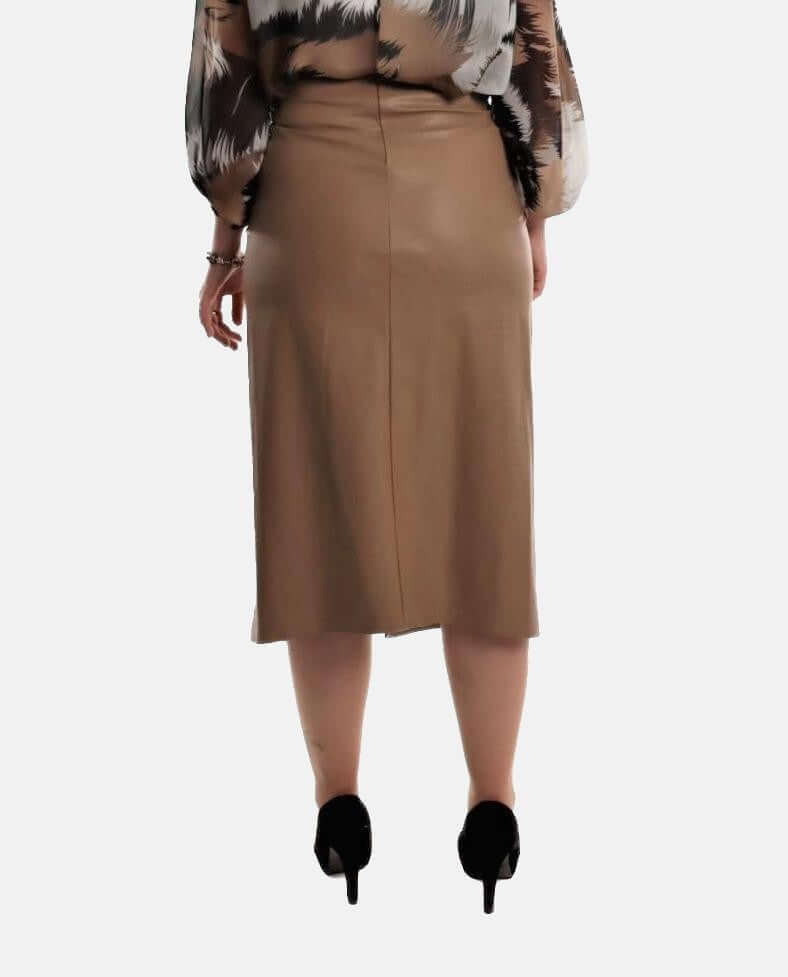 Egyptian Faux Leather Skirt JASPER