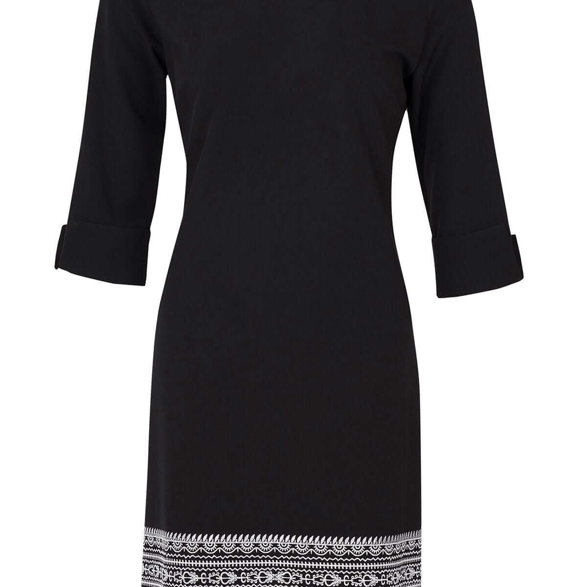 Embroidered Black Dress JASPER