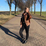 Faux Leather Drawstring Jacket JASPER