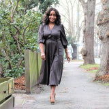 Faux Leather Maxi Dress JASPER