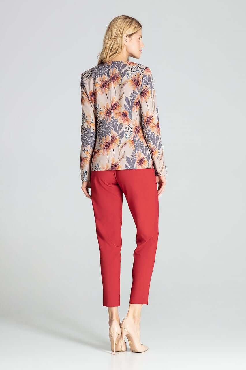 floral pattern blazer