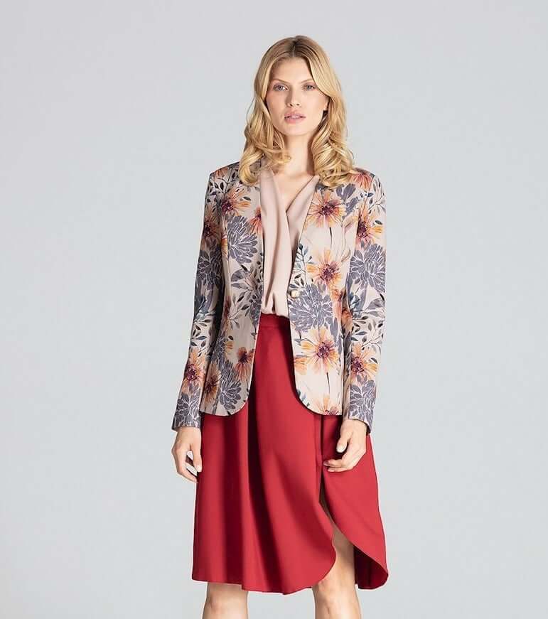 floral pattern blazer, floral print blazer , blazer women