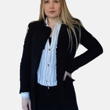 Frills Long Blazer, Blazer woman, blazer black