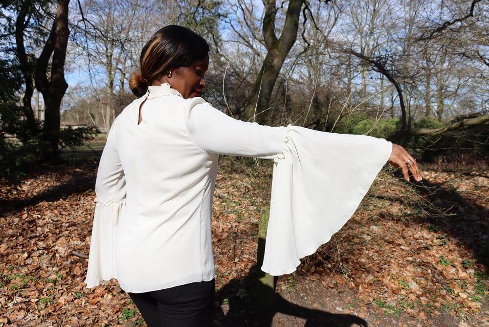 Halter Gathers-Neck Blouse