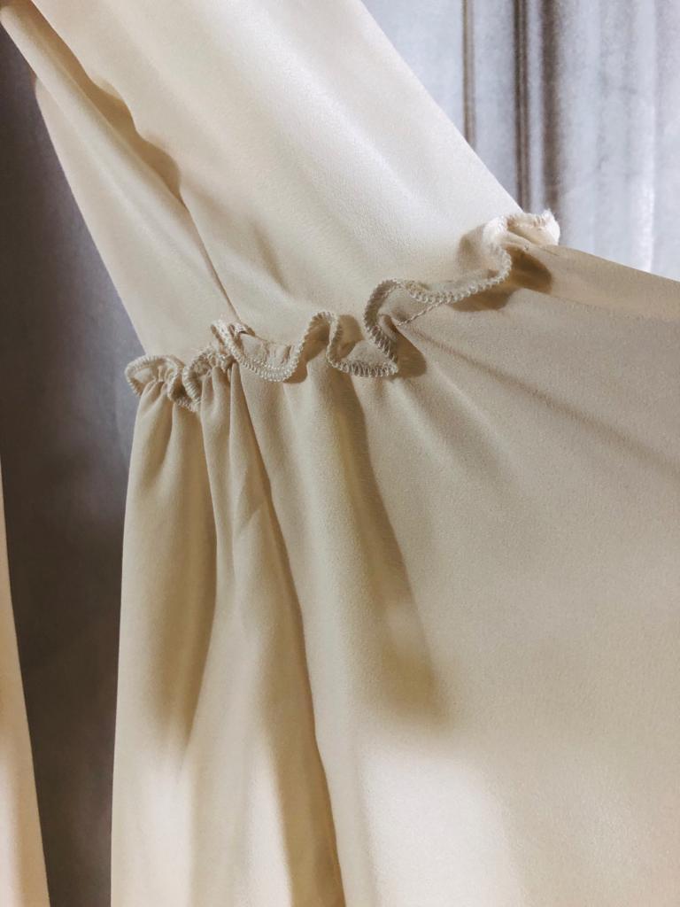 Halter Gathers-Neck Blouse
