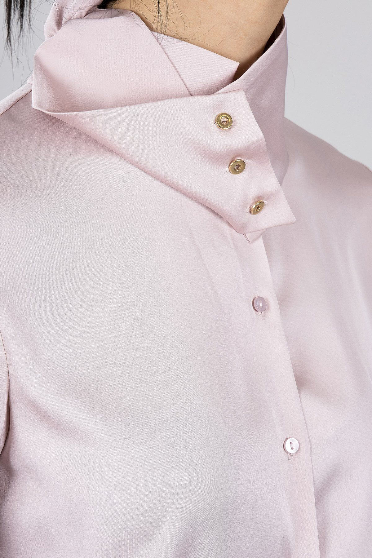 High Neck Shirt , shirt turtleneck, shirt rosa, shirt pink, shirt büro