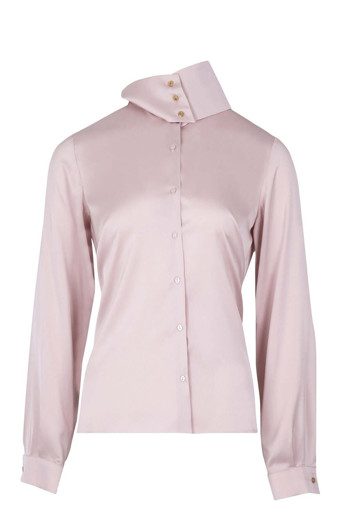 High Neck Shirt, High Neck Shirt, Silk Shirt, Shirt woman, Shirt for business meetings