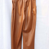 Faux Leather Culotte