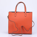 Leather Bag with Shoulders Strap 2