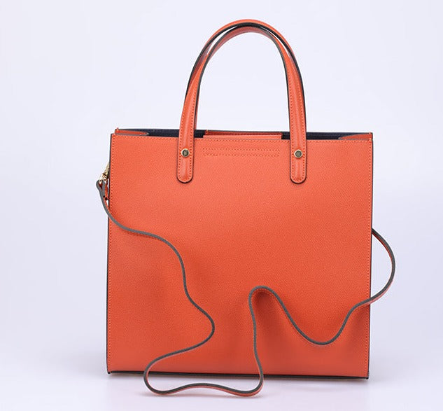 Leather Bag with Shoulders Strap 2