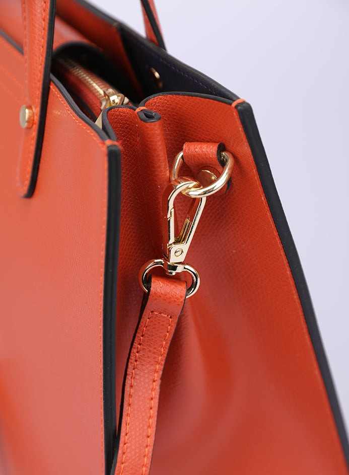 Leather Bag with Shoulders Strap 3