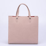 Leather Bag with Shoulders Straps Pink