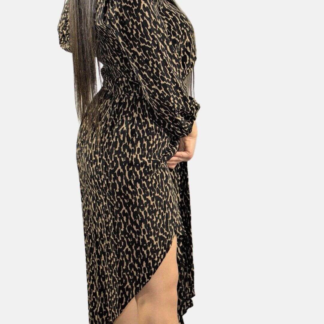 Leo Print Dress,Leo Print Dress, Animal prints dress, midi dress, party dress, Dress