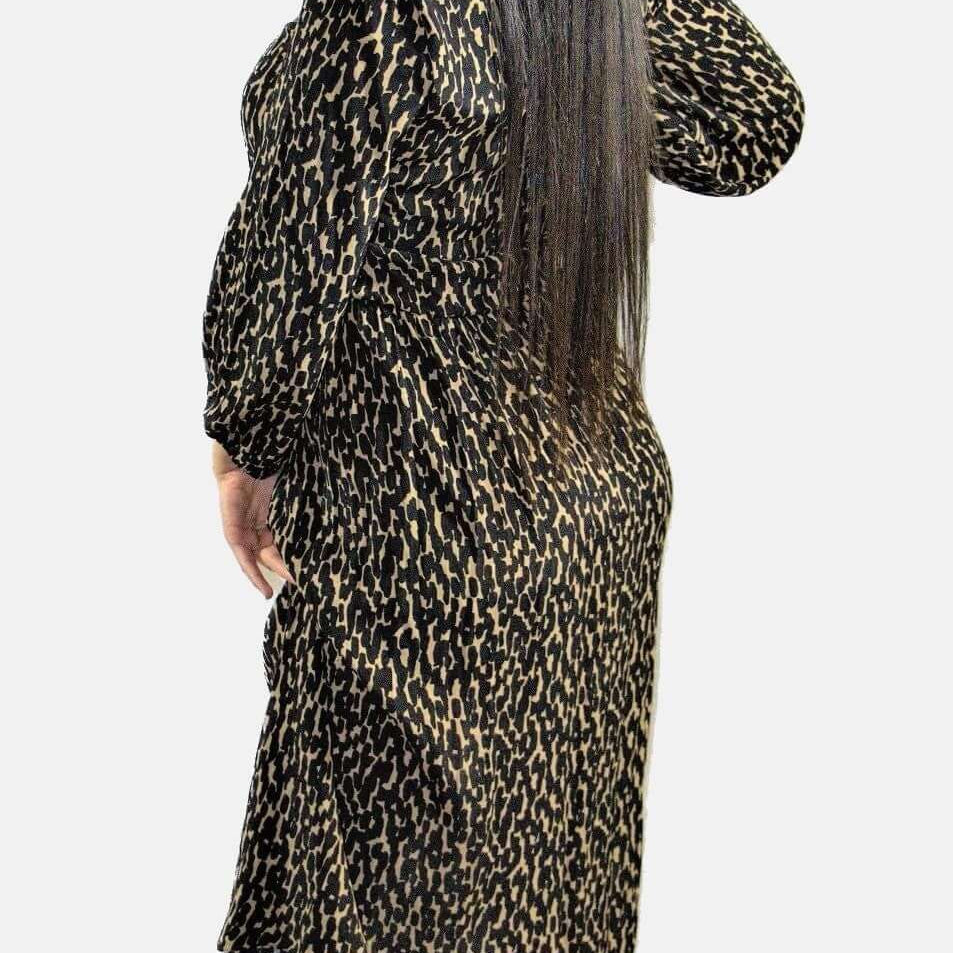 Leo Print Dress , Leo Print Dress, Animal prints dress, midi dress, party dress, Dress