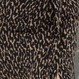Leo Print Skirt, Leo Print Skirt, leo pattern skirt with slit, Skirt Woman, Skirt black
