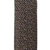 Leo Print Skirt , Leo Print Skirt, leo pattern skirt with slit, Skirt Woman, Skirt black