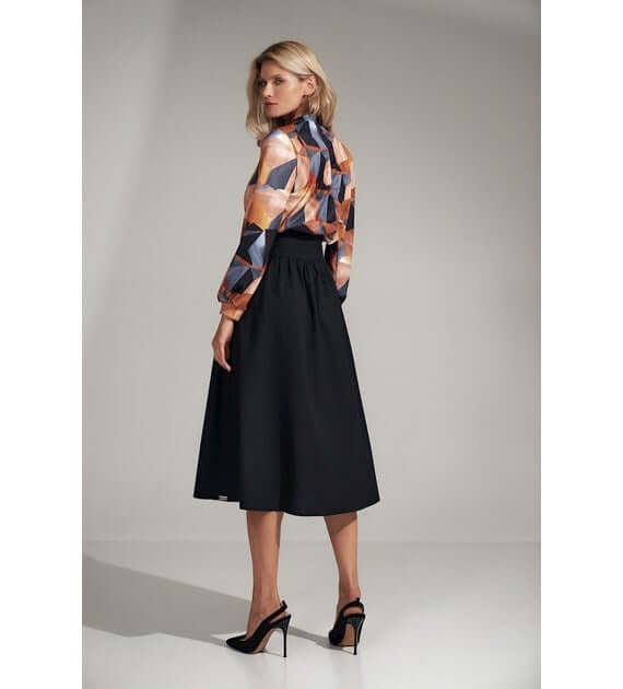 High Waist Banded Skirt
