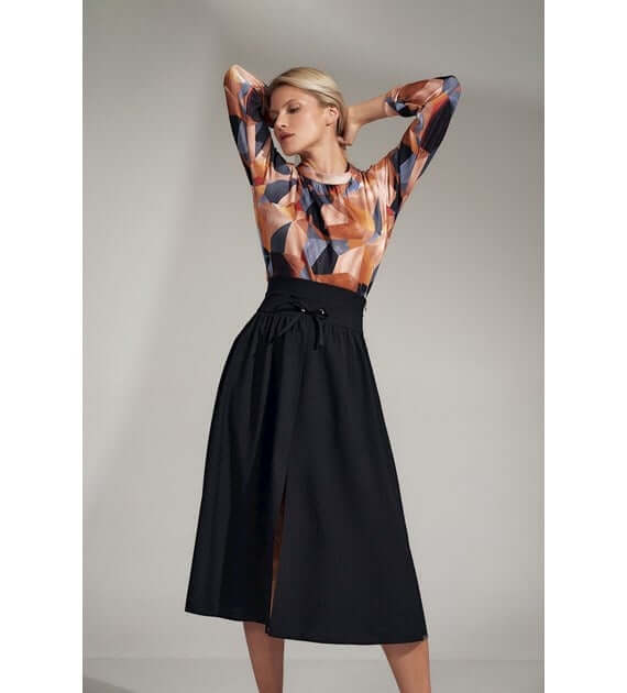 High Waist Banded Skirt