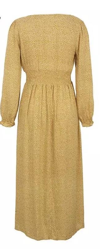 Maxi Dress with Leather Belt ,Maxi Dress, dress with Leather Belt, polka dots dress, dress Woman, yellow maxi