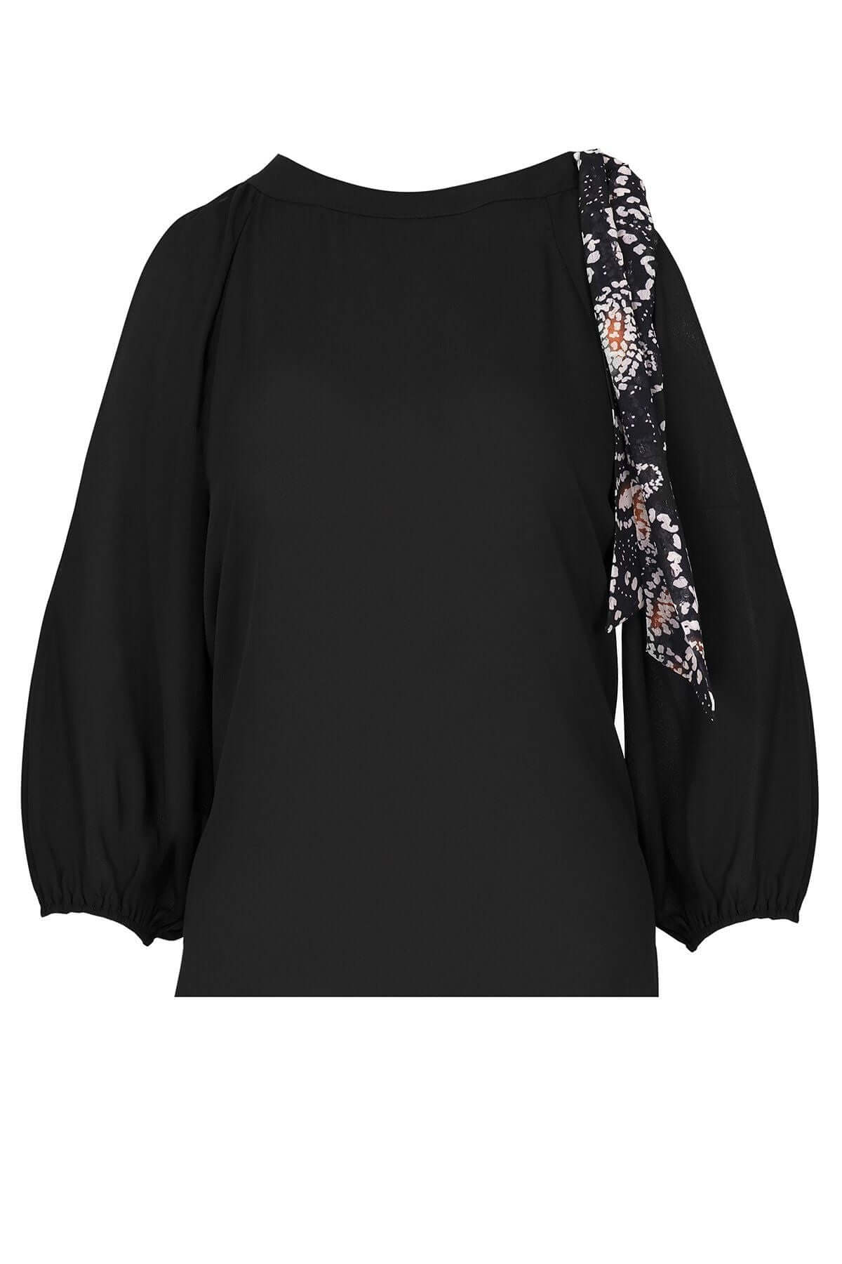 Women's Off Shoulder Slit Sleeve elastic Cuff Blouse Top, Open Shoulders Blouse JASPER Mode