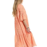 Perforated Embroidery Dress, Dress maternity wear, Dress woman, Lace cotton dress