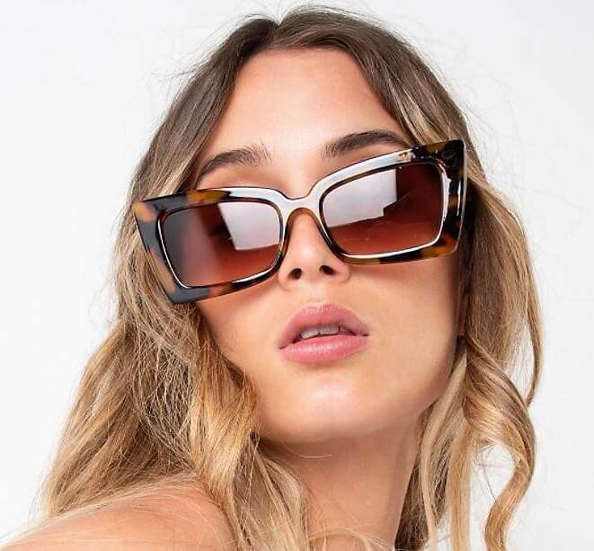 Rectangular Sunglasses woman
