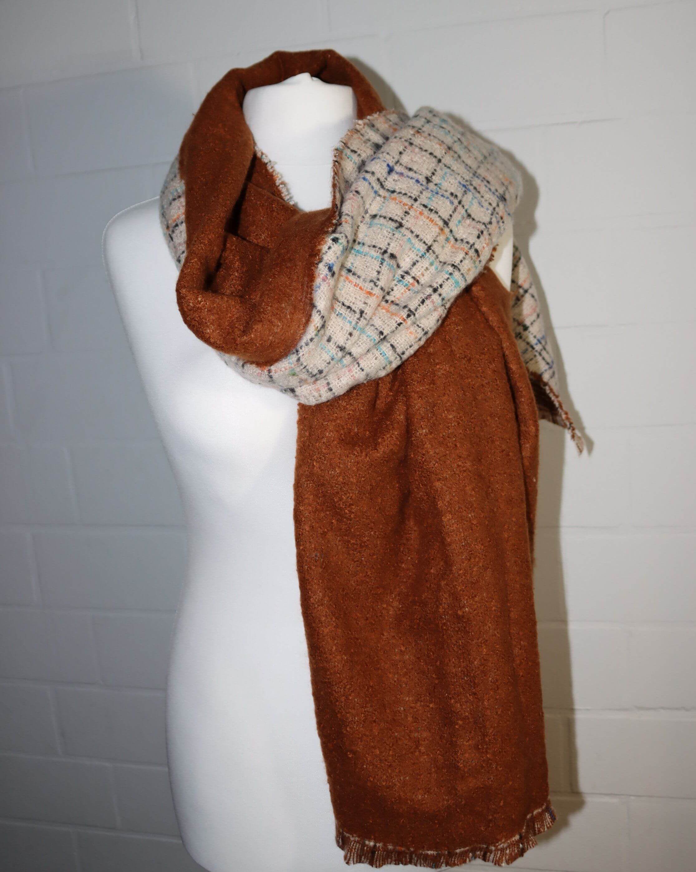 Reversible Fringe Scarf