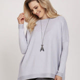 Ribbed Neck Sweater