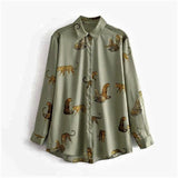 Satin Leopard Shirt