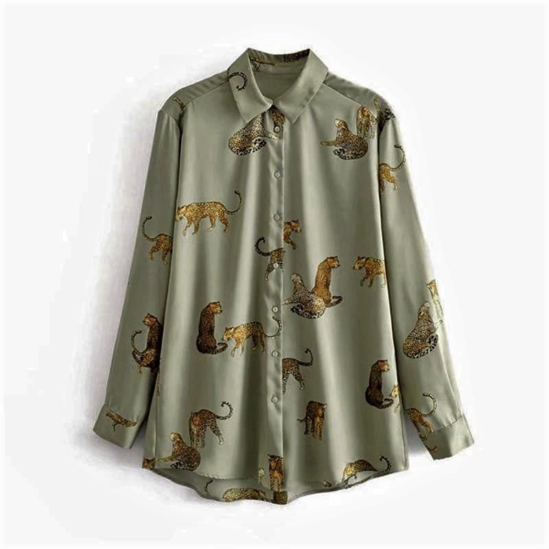 Satin Leopard Shirt