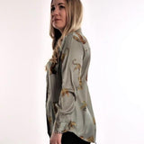 Satin Leopard Shirt