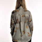 Satin Leopard Shirt