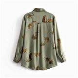 Satin Leopard Shirt