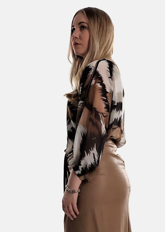 TIGER Prints Blouse JASPER, animal muster bluse