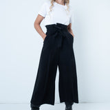 Wide Leg Trousers with Belt