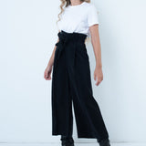 Wide Leg Trousers with Belt