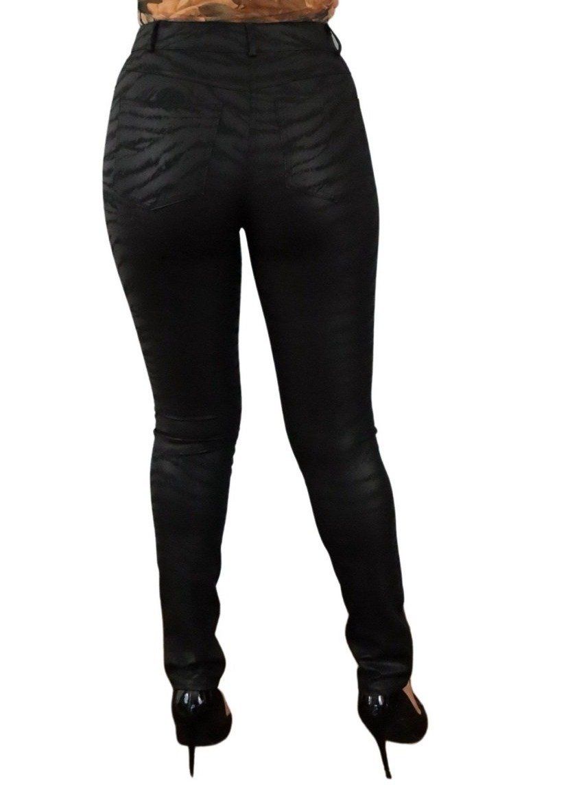 Zebra Print Leather Pants JASPER