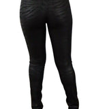 Zebra Print Leather Pants JASPER