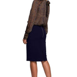 Chiffon Blouse with Bow-tie